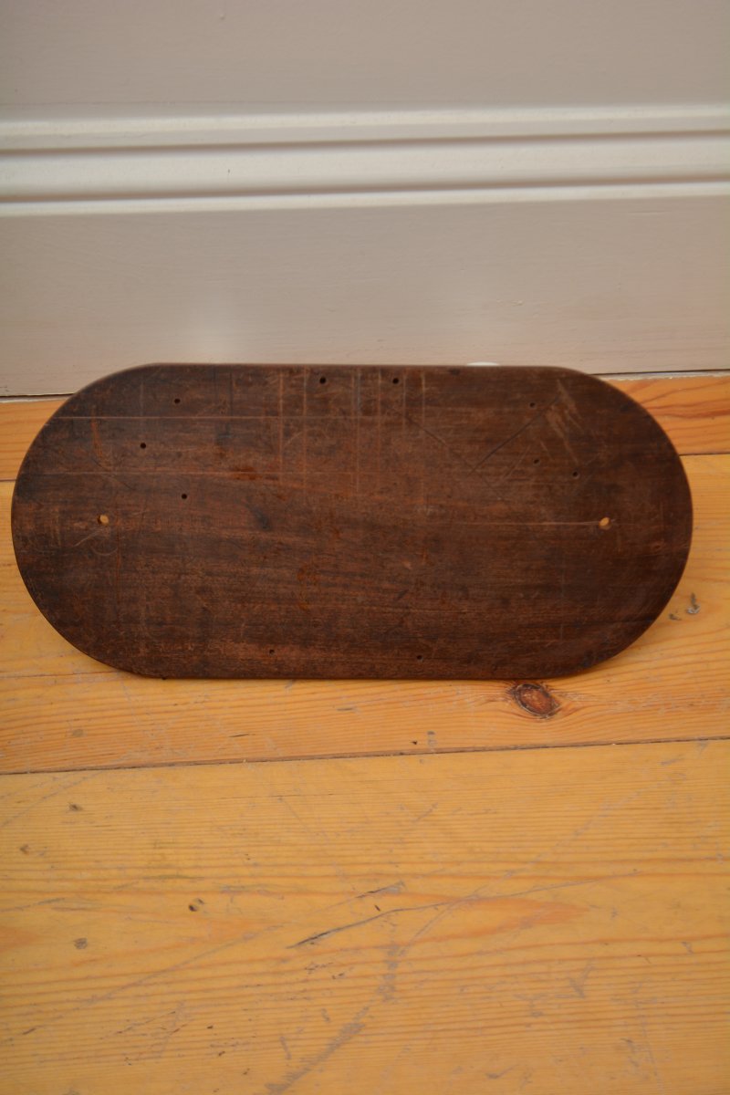 Antique Mahogany And Brass Coat Rack Coat Hooks - Image 9